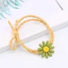 Hair Accessories 5pcs Colorful Scrunchies Girls Cute Flower Cartoon Ties Band Temperament High Elastic Ropes Trendy Headwear