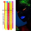 Eye Shadow/Liner Combination 8 Colors Set Neon Liquid Eyeliner UV Light Neon Eyeliner Pen Halloween Eyeliner Pencil Makeup Pigment Green Orange Eyeliner Pen 231113