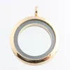 Pendant Necklaces (10Pcs/lot) 30mm Mixed Color Round Alloy Floating Locket Magnetic Glass Charm For Women Jewelry Making