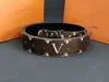 Nya män S Designer Belt Fashion Business Luxury Mönster Läderkvinnor S Designer Belt 3,8 cm Bredband Box Belt Wholesale