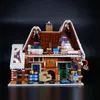 Diecast Model Vrolijk Kerstfeest Peperkoek Huis Bouwstenen Kerstman Elanden Man Compatibel 10267 Baksteen Kids Gift Gifts 231110