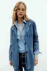 Women's Jackets Women's Denim Jacket Denim Outerwear Fashion Oversized Single Button Women's Coat Long Sleeve Chic Coat With Pockets J231113