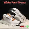 5 På Nova Nya molnskor Moln OnCloud Cloudnova Sneakers White Pearl Brown Sand Undyed Black Eclipse OnClouds Outdoor Black Ca