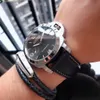 Paneri Watch Sapphire Watch ZF-Factory Mirror Automatisk Designer Rörelsestorlek Kohudband med nålspänne U0E1