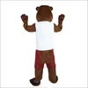 Costume de mascotte de castor en fibre d'Halloween, tenue de personnage de dessin animé, taille adulte, tenue d'anniversaire, de noël, de carnaval, robe fantaisie pour hommes et femmes