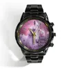 Wristwatches Luxury Men's Calendar Watch Animal Ink Painting Horse Quartz Business Wrist