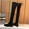 Black Platform Women Gray Boots White Shoes Over The Knee Womens Boot Leather Shoe Trainers Sport Sneakers Storlek 34-40 05273616 S Lear