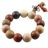 Strand Beaded Strands Multi Material Mixed Wooden Beads Bracelets Natural Style Jewelry For Men Women Prayer