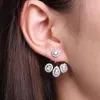 Stud Earrings Hibride Luxury Geometric Cubic Zirconia Party Wedding For Women Accessories Bijoux Femme Ensemble E-920