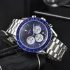 Orologi da polso OMG Orologi di marca originali da uomo di lusso multifunzione automatico con data cronografo al quarzo in acciaio Clcoks Il venditore consiglia