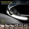 Head Lamps 2022 Новый интеллектуальный датчик фонаря XPGCOB Светодиодная лампа со встроенным аккумуляторным фонариком USB Rechargable 6 режимов головки факела P230411