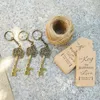 Creatieve sleutelhanger Keychain bierflesopener met kaarttouw Retro Crown Key Flessen openers voor feestdecoratie