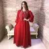 Roupas étnicas 2023 Vestido Muçulmano Abaya Mulheres Kebaya Kaftan Turquia Pérola Vestidos Ramadan Dubai Islam Long Robe Femme Musulmane Vestidos