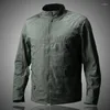 Kurtki męskie 2023 City Archon Tactical Męskie odzież wierzchnia Sym Slim Fat Multi Pockets Cotton Jacket Men Ubranie płaszcze wojskowe