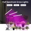 Grow Lights UV Light for Plant Growth LED USB Full Spectrum Panel Phyto Lamp Rotation Flexibel Phytolamp Greenhouse Grow Light inomhusblomma P230413