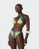 비키니 세트 새로운 패션 수영복 유럽과 미국 섹시한 레이스 업 등이없는 수영복 여성 수영복