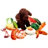 Jouets pour chiens à mâcher jouet pour animaux de compagnie morsure chiot en peluche fruits légumes poulet grinçant simulation créative pour chats chiens fournitures livraison directe maison Dhnt3