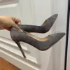 Gianvito Rossi Chaussures habillées Escarpins de créateur en daim Chaussures 100% cuir véritable Escarpins pour femmes Escarpins à talons hauts en daim à bout pointu Escarpins à talons aiguilles de luxe Semelle cutanée 35-41