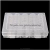 Tillbehör Förpackningsarrangörer förvaringslådor BINS 100 mynthållare CAPSES 27mm Round Box Plastic Collectibles Organizer M19 21 Dropship 211102 Drop Delivery Hom