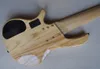 Guitare basse électrique 6 cordes couleur bois naturel avec placage Burl Offre Logo/Couleur Personnaliser