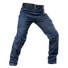 Pantalons pour hommes 2023 Hommes Jeans tactiques résistant à l'usure multi-poches élasticité droite denim coton mince pantalon de combat militaire joggeurs
