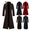 Men's Wool Blends SISHION Long Medieval Renaissance Costume Gentlema Coats VD3537 Gothic Steampunk Trench Vintage Frock Outfit Coat for Men S-5XL 231102