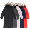 Men's Parkas 7 Colors Designer Clothing Top Quality Canada G22 Mystique Womens Long Ladys Coat Winter White Duck Down Jackets Real Fur Parka Couples Jacket XS-XL