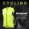 Cykeljackor x-tiger vindtät cykelväst regntät ärmlös reflekterande säkerhet Vest MTB Bike Jacket Outdoor Sport Quick-Tork Rain Jacket 230412