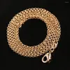 Correntes 20pcs 2mm Mulheres Jóias Jóias Dourado Cor Round Pearl Ball Chain com fecho de lagosta