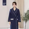 Dames slaapkleding Japanse vrouwen kimono nachthemd vrouw Bathrobe herfst en winter puur katoenen paar pyjama -luchtlaag plus warm