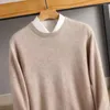 Pulls pour hommes Cachemire Coton Mélange Pulls chauds Pull O-Cou Tricot Hiver Tops Mâle Laine Tricots Jumpers Plus Taille M-5XL