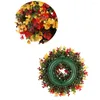 Couronne de fleurs décoratives pour Hall d'entrée, guirlande de noël en plastique, guirlande de porte d'entrée festive pour fête de mariage, décoration murale de la maison