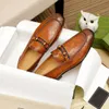 2023 Men's äkta läderklänningskor Herr Mens Casual Designer Loafers Man varumärke Slip On Party Wedding Oxford Shoes Storlek 38-45 MkJMNJ00002