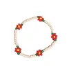 Очарование браслетов красочные цветочные бисера браслет для женщин мода богемия эластичная веревка бусины Кокер клавиля