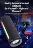 Hot Selling TG374 Wireless Bluetooth Speaker Outdoor Portable LED Rhythm Light Can be Inserted Card Heavy Bass Small Speaker