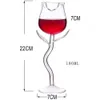 Tumblers Wine in vetro squisito basare stabile basare trasparente tazza di calice a forma di rosa per casa 230413