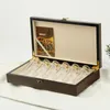 Caixa de presente de bolsas de jóias 10 20 16 dez garrafas de madeira de alta qualidade embalagem de uso geral estoque vazio