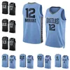 Maillots de basket-ball Ja Morant Desmond Bane S-XXL 2022-23 blanc bleu hommes femmes maillot de ville pour enfants