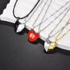 Pendentif Colliers 50 5 cm Mode Couple Magnétique Collier Pour Les Amoureux Gothique Punk Coeur Hommes Femmes Parti Cadeau Bijoux