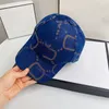 Fashion Denim Baseball Cap Designer per uomo jumbo g cappelli tela berretti da donna sunhade sunhats beachk blu di moda accessori uomini cappelli regolabili casquette