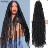 Hair Bulks 18 24 36 Inch 6 Packs Soft Locs Crochet Hair Faux Locs Crochet Hair Pre Looped Crochet Hair for Black Women 21 StrandsPack 230413