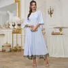 Ethnische Kleidung 2023 Eid Mubarak Musulman Ensembles Frauen Kaftan Abaya Muslim Tops Hosen 2 Stück Set Kleid Islamische Hosen Outfits Anzug