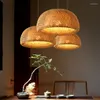 Pendant Lamps Originality Modern Light Bamboo Weaving Hanging Garden Restaurant Lights Home Decoration Fixtures Indoor Lighting