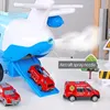 Diecast Model car Large Spray Inertia Airplane Toy for Children Transport Aircraft Storage Alloy Vehicle Model with Music Light Kids Airliner Gift 230412