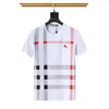 T-shirt da uomo firmata Summer European Paris Polo Fashion T-shirt T-shirt casual in cotone satinato T-shirt da uomo e da donna in bianco e nero Giallo M-3XL