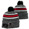 Falcons Beanies Atlanta Beanie Cap Wool Warm Sport Knit Hat Hockey North American Team Striped Sideline USA College Cuffed Pom Hats Men Women