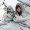 Sacos de dormir PACOONE Saco de dormir ao ar livre Duplo leve algodão quente lavável acampamento viagem 231113