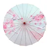 シルククロス伝統的な中国の傘の木製ハンドルクラフト傘の大人サイズのウェディングパーティーステージパフォーマンス小道具