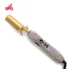 صداها الشعر Crystal مشط التدفئة الكهربائية لمشط شعر مستعار Pente Quente Peigne Chavant Lisseur Cheveux Curler Tools 230412