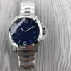 Paneri Watch Armerad Clean-Factory Mineral Top Glass Watches helautomatisk lysande mekanisk rörelse 316L Steel Case Importerad Watch